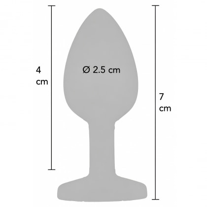 Anal Plug Premium Diamond Jewel Small Negru