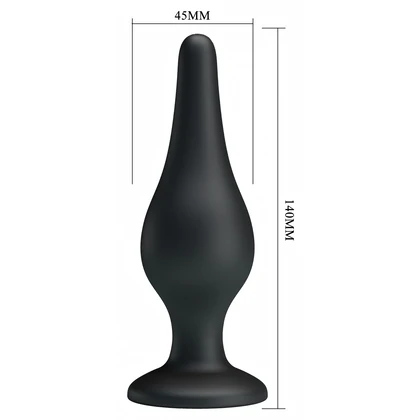 Anal Plug Cu Ventuză Negru