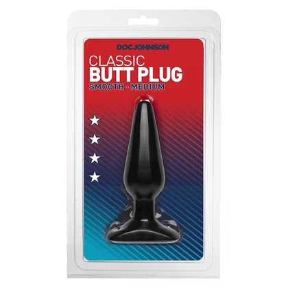 Anal Plug Smooth Mediu Negru