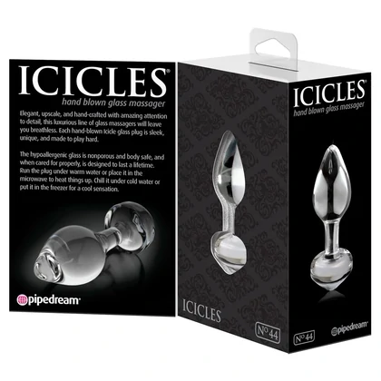 Anal Plug Sticlă Icicles No.44 Transparent