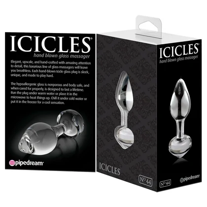 Anal Plug Sticlă Icicles No.44 Transparent