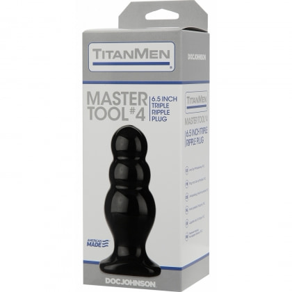 Anal Plug TitanMen Master Tool No.4 Negru