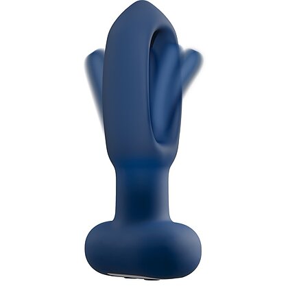 ANOS Plug Anal cu Limba Oscilantă – 10x10, Reîncărcabil Albastru