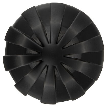 ANOS Super Soft Plug Anal 7 cm — Ventuză, Fixare Hands-free Negru