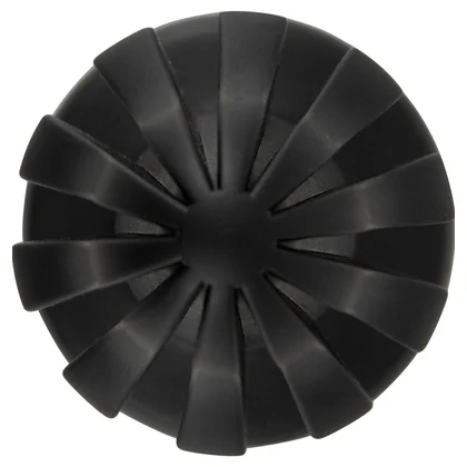 ANOS Super Soft Plug Anal 7 cm — Ventuză, Fixare Hands-free Negru