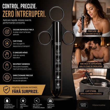 Aplicator Lubrifiant FistIt Lube Shooter Negru