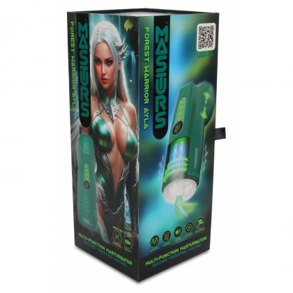 Ayla Masturbator Automat Reîncărcabil cu Sucțiune și Vibrații Verde