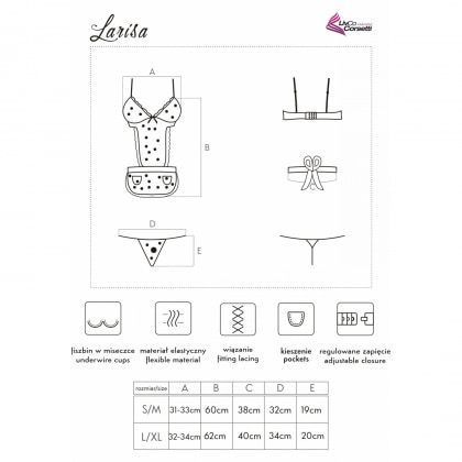 Babydoll LivCo Larisa Negru S-M