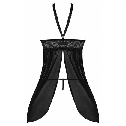 Babydoll Magic Silk Fly Away Negru S-M