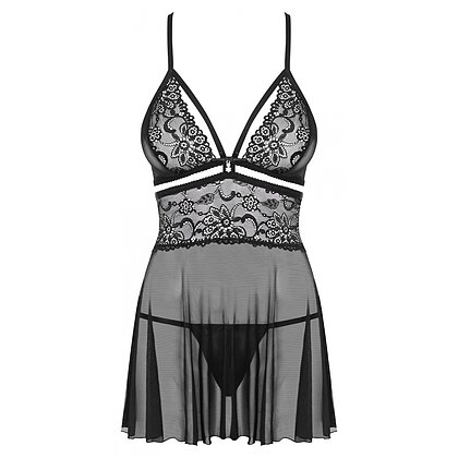 Babydoll Obsessive 838-BAB Negru S-M