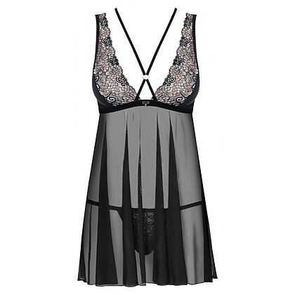 Babydoll Obsessive 873-BAB Negru S-M