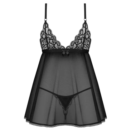 Babydoll Obsessive Blomentis Negru XS-S