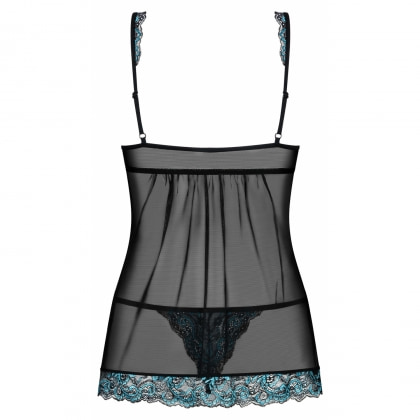 Babydoll Obsessive Chemise Negru L-XL