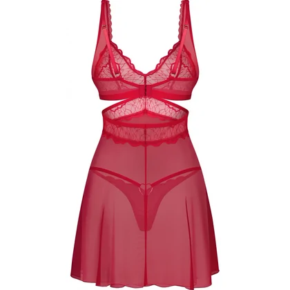 Babydoll Obsessive Cupide Desir Roșu S-M