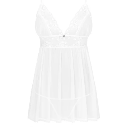 Babydoll Obsessive Heavenlly Alb XS-S