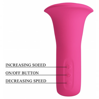 Clyde Limbă Vibratoare 12 Funcții, Reîncărcabil USB Roz