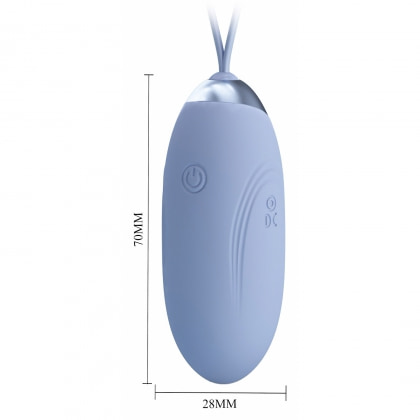 Jenny Vibrator Compact 12 Moduri Reîncărcabil USB Albastru