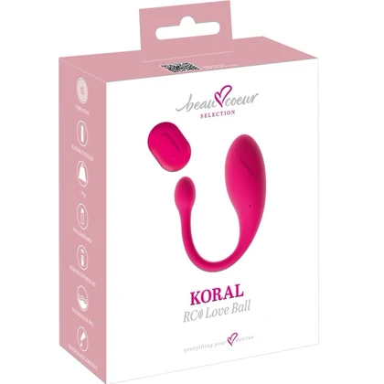 Beau Coeur KORAL RC Love Ball 10 Moduri, Reîncărcabil Roz