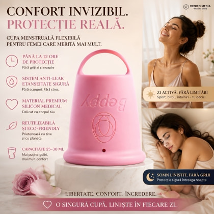Beppy Asha – cupă Menstruală Flexibilă, sigură