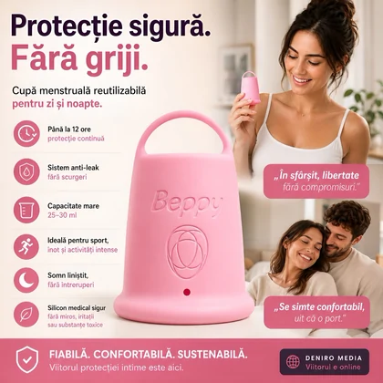 Beppy Asha – cupă Menstruală Flexibilă, sigură