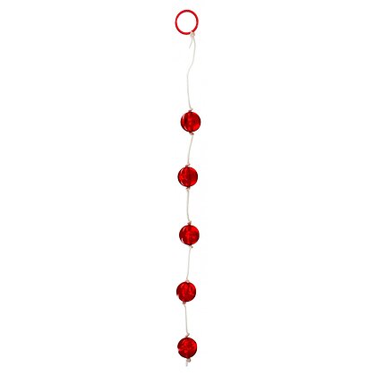 Bile Anale Clear Beads Large Red