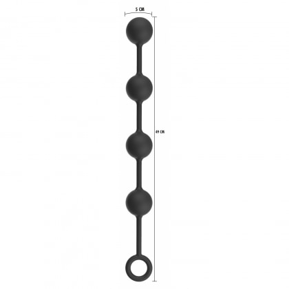 Bile Anale Grele XL Negru – Hidden Desire Premium