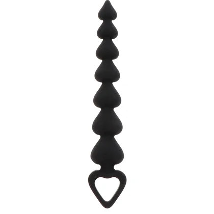 Bile Anale ToyJoy Heart Beads Negru