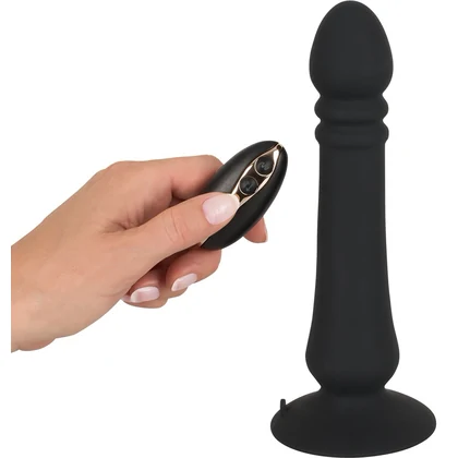 Black Velvets Thruster Anal 7 Moduri, 3 Viteze, Reîncărcabil Negru