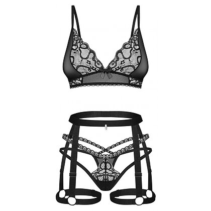 Set Obsessive Blomentis Negru XS-S