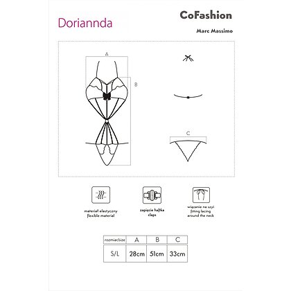 Body CoFashion Doriannda Negru S-L