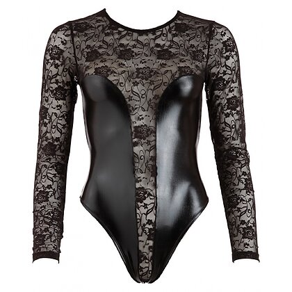 Body Cottelli Collection Lace Wet Look Negru S