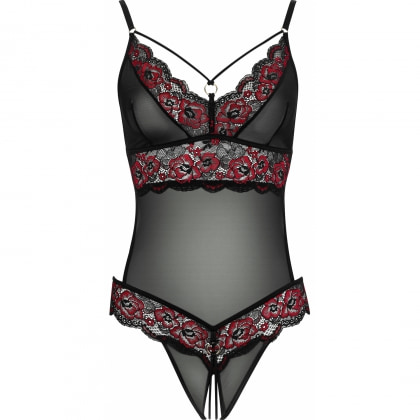 Body Decupat Cottelli Collection Lauren Negru S-M