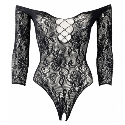 Body Le Desir Wonder Rhinestone Fun Negru S-L
