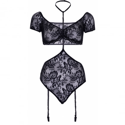 Body Leg Avenue Bandeau Top Negru S-M