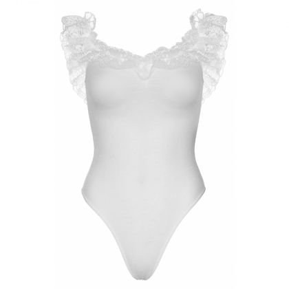 Body Leg Avenue Caroline Alb XS-L