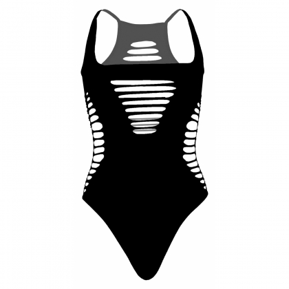 Body Leg Avenue Racer Negru XS-L