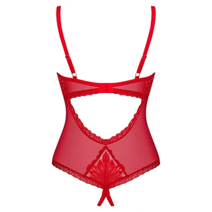 Body Obsessive Chilisa Decupat Roșu XS-S