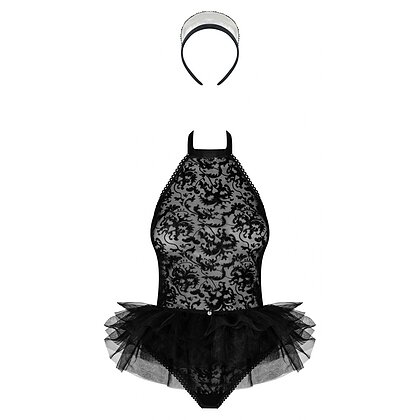 Body Obsessive Frilles Negru S-M