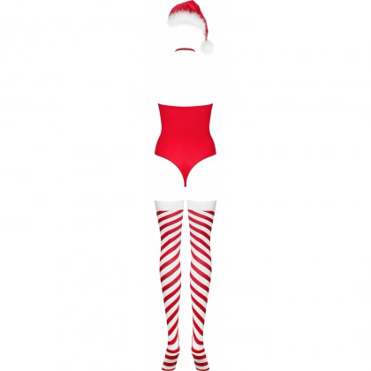 Body Obsessive Kissmas Roșu L-XL