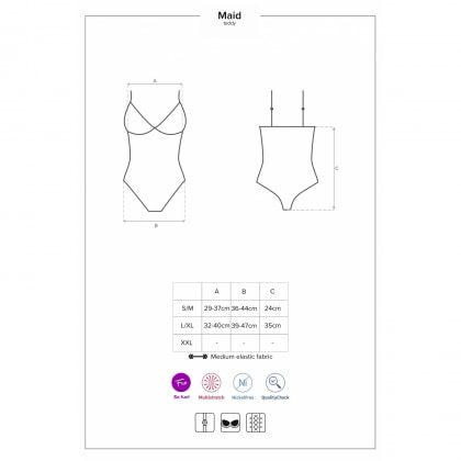 Body Obsessive Maid Albastru L-XL