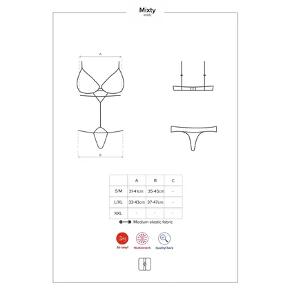 Body Obsessive Mixty Negru S-M