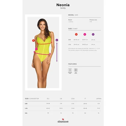 Body Obsessive Neonia Galben S-M