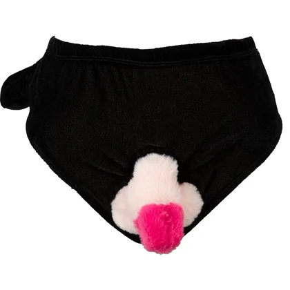 Boxeri cu penis gonflabil, cadou amuzant pentru petreceri Negru