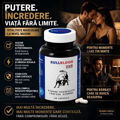 BullBlood, 60 Capsule Pentru Vitalitate Masculină