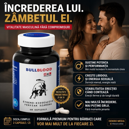 BullBlood, 60 Capsule Pentru Vitalitate Masculină
