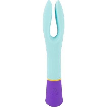 Bunt Double Vibrator Dublu 10 Moduri Reîncărcabil Albastru