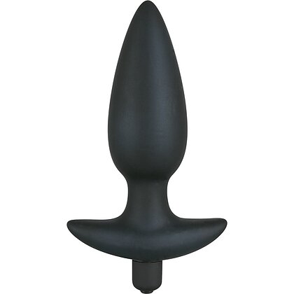 Butt Plug Cu Vibratii Black Velvet Large Negru