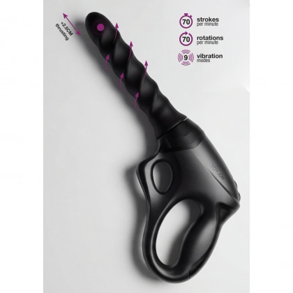 Cadence Fatale PRO+ — Vibrator Rotativ, 9 Moduri, 2,5 cm
