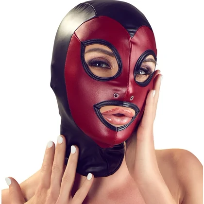 Cagulă Bad Kitty Head Mask Vișiniu Negru
