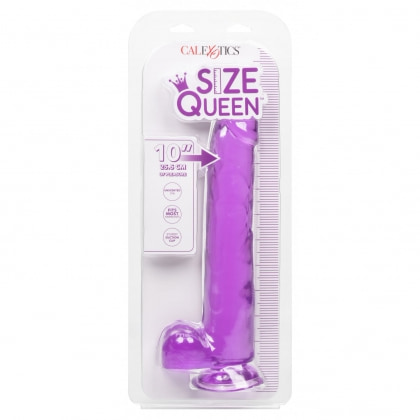 CalExotics size Queen 30,5 cm – Realist cu Ventuză Mov